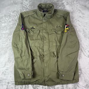 Polo Ralph Lauren Military Army M65 Skull Skeleton Patch Paratroops Field Jacket